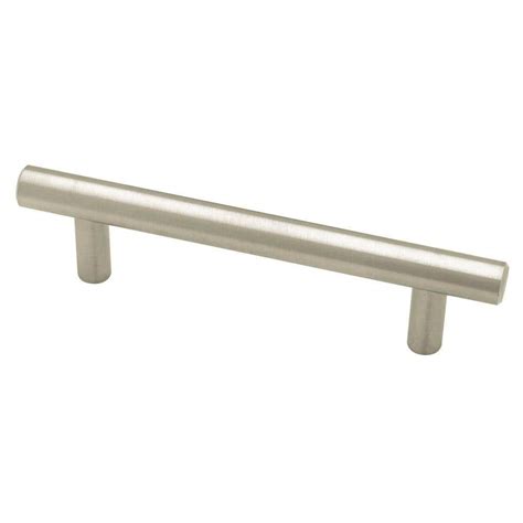 solid steel cabinet bar pull stainless steel home depot|stainless steel cabinet edge pulls.